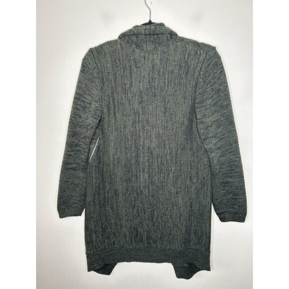 Market & Spruce Deb Cotton Blend Zipper Detail Sweater Green Size Small - Picture 5 of 10